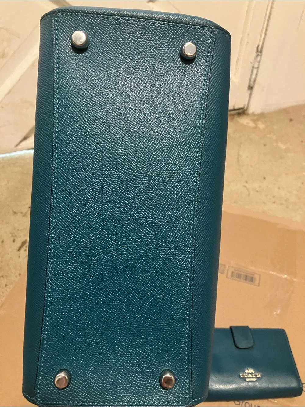 Coach pebble leather